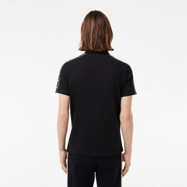 LACOSTE PREMIUM IMPORTED POLO T-SHIRT BLACK