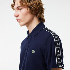 LACOSTE PREMIUM IMPORTED POLO T-SHIRT NAVY BLUE