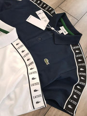 LACOSTE PREMIUM IMPORTED POLO T-SHIRT NAVY BLUE