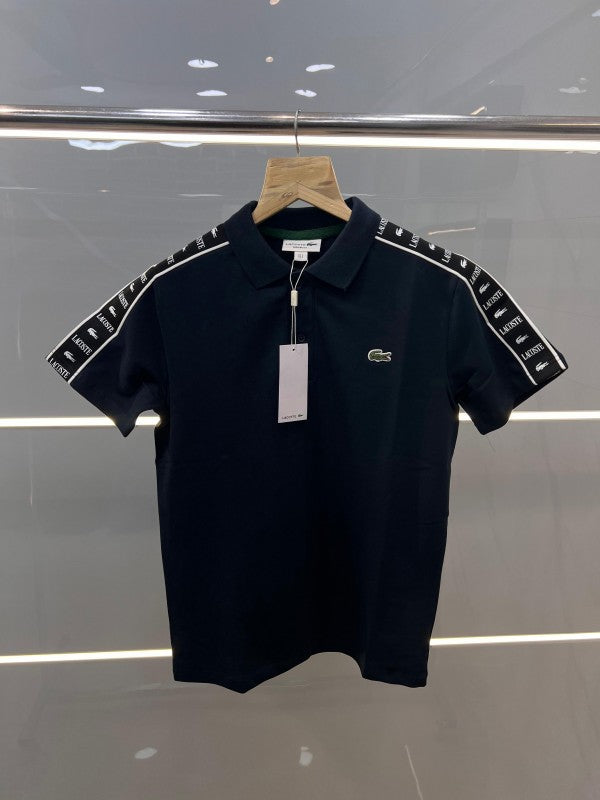 LACOSTE PREMIUM IMPORTED POLO T-SHIRT NAVY BLUE