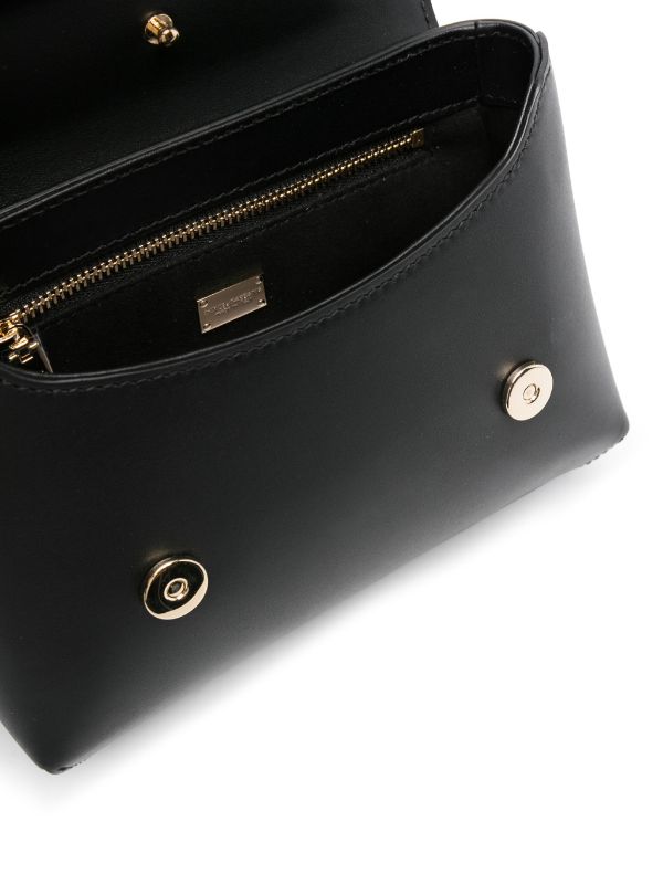 Dolce & Gabbana Logo-Embossed Leather Black With OG Box & Dust Bag (Black-8879)