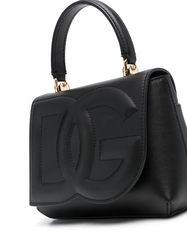 Dolce & Gabbana Logo-Embossed Leather Black With OG Box & Dust Bag (Black-8879)