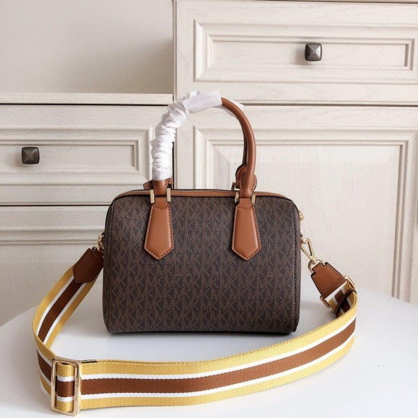 Michael Kors MK Boston Sling Hand Bag With Dust Bag & Shoulder Strap (Brown - 319)