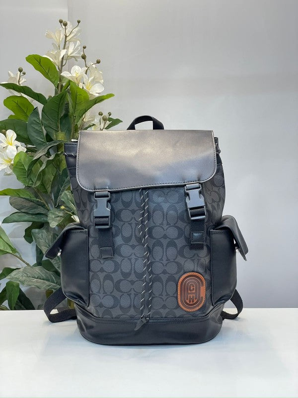 Coach Rivington Backpack In Colorblock Signature Canvas With Coach Patch With Bill