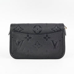 Louis Vuitto_n Nano Diane Bicolour Monogram Empreinte Leather With OG Box & Dust Bag (M45985 Black)