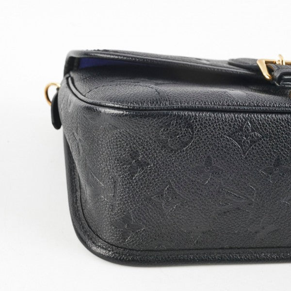 Louis Vuitto_n Nano Diane Bicolour Monogram Empreinte Leather With OG Box & Dust Bag (M45985 Black)