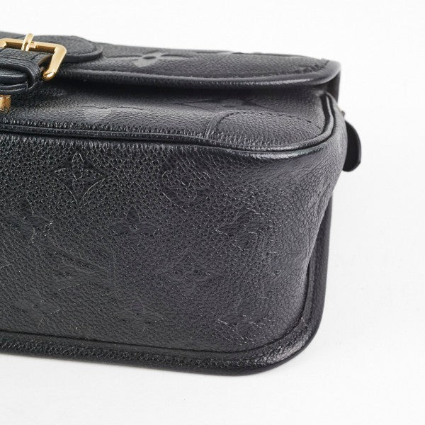 Louis Vuitto_n Nano Diane Bicolour Monogram Empreinte Leather With OG Box & Dust Bag (M45985 Black)