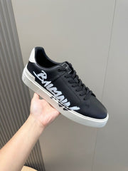 Balmain. B-court sneaker black white