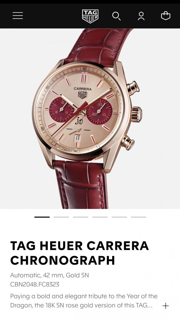 Tag Heuer Carrera Chronograph Dragon