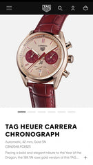 Tag Heuer Carrera Chronograph Dragon