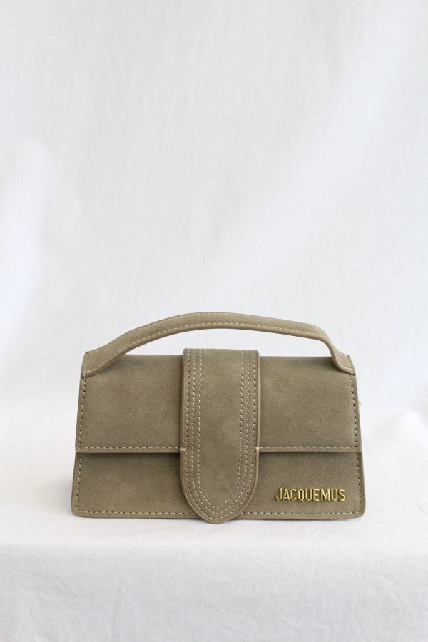 Jacquemus Suede LE Bambino With Sling Strap OG Box & Dust Bag (109-1 Apricot)