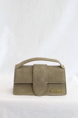 Jacquemus Suede LE Bambino With Sling Strap OG Box & Dust Bag (109-1 Apricot)