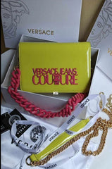 Versace_Jeans_Counture Structure Sling Bag With OG Box & Dust Bag (AV630 Neon Green)