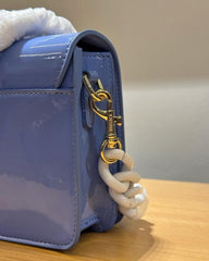 Versace_Jeans_Counture Structure Sling Bag With OG Box & Dust Bag (AV630 Blue)