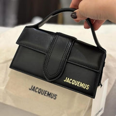 Jacquemus Leather LE Bambino With Sling Strap OG Box & Dust Bag (109-1 Black)