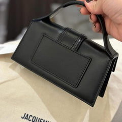 Jacquemus Leather LE Bambino With Sling Strap OG Box & Dust Bag (109-1 Black)