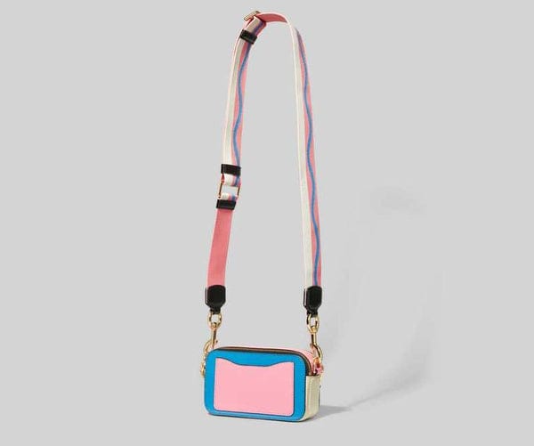 Marc Jacobs The Snap Shot Camera Sling Bag With Dust Bag & OG Box (996 Pearl Blue)