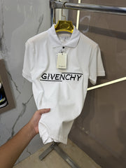 Givenchy Imported Matty Cotton Lycra Fabric Current Store Article Polo T Shirt