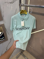 Givenchy Imported Matty Cotton Lycra Fabric Current Store Article Polo T Shirt