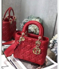 Dior Lady My ABC Gold With OG Box & Dust Bag  (Red-736)