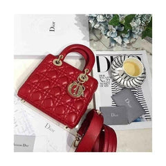 Dior Lady My ABC Gold With OG Box & Dust Bag  (Red-736)