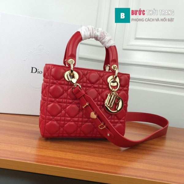 Dior Lady My ABC Gold With OG Box & Dust Bag  (Red-736)