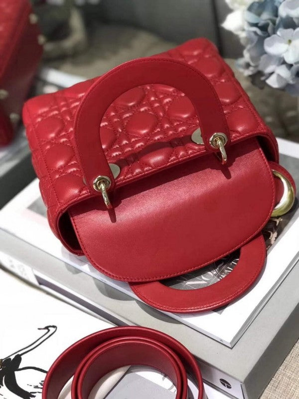 Dior Lady My ABC Gold With OG Box & Dust Bag  (Red-736)