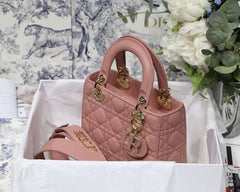 Dior Lady My ABC Gold With OG Box & Dust Bag (Pink-734)