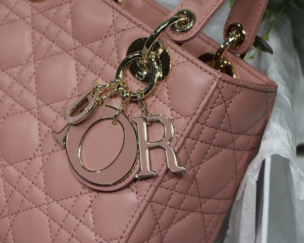 Dior Lady My ABC Gold With OG Box & Dust Bag (Pink-734)