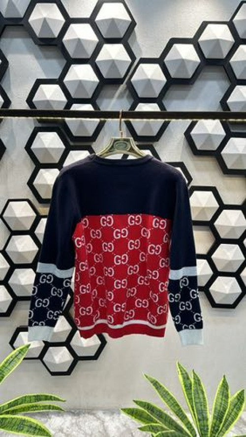 GC HALF MONOGRAM PRINT PREMIUM FULL SLEEVES SWEATER