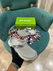 crocs literide 360 grey green multi colour