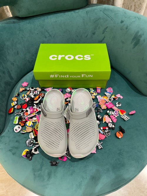 crocs literide 360 grey green multi colour