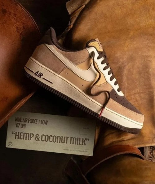 Nike AirForce 1 Hemp Coconut Milk Suede Quality