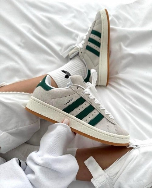 Adidaas campus 00 s Crystal White Dark Green