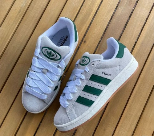 Adidaas campus 00 s Crystal White Dark Green