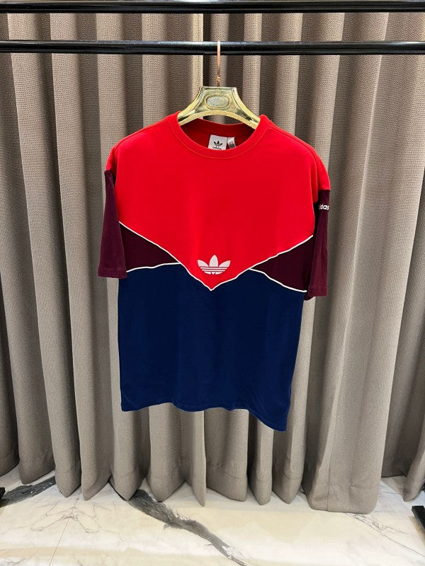 Adidas Middle Brand Logo Red Blue