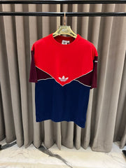 Adidas Middle Brand Logo Red Blue