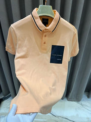 Armani Exchange Chest Logo Polo T-shirt Sky Orange