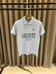 Lacoste Middle Brand Logo Polo T-shirt Sky Blue