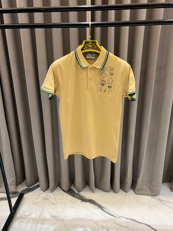 Lacoste Chest Logo Polo T-shirt Yellow