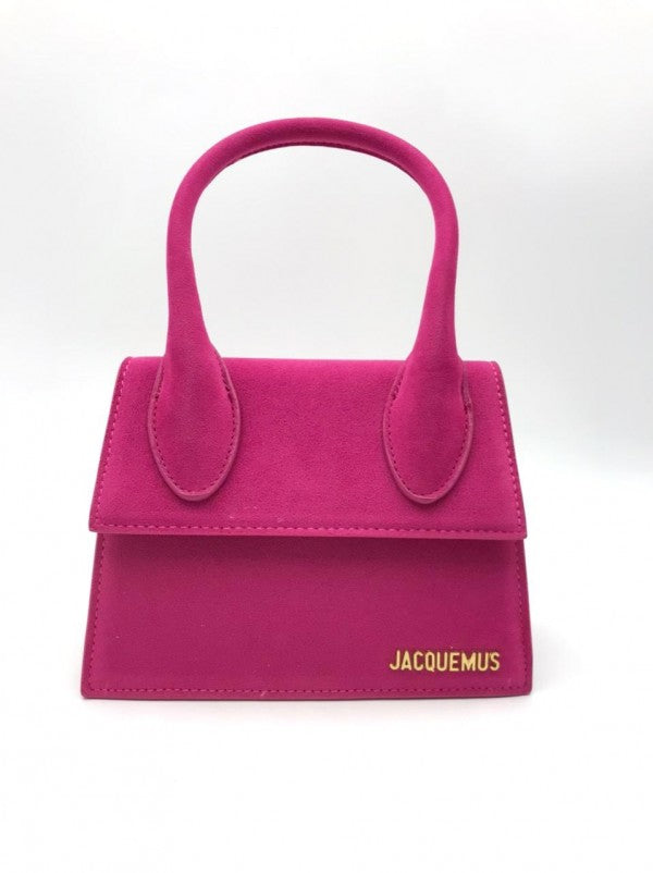 Jacquemus Chiquito Pink Suede With Sling Strap OG Box & Dust Bag (6829-1 Frosted Pink Plum)