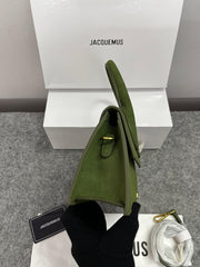 Jacquemus Chiquito Pink Suede With Sling Strap OG Box & Dust Bag (6829-1 Frosted Green)