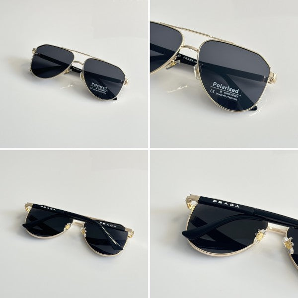 Prada 132 Gold Black