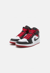 Air Jordan 1 Mid Gym Red Black Semi Ua Quality