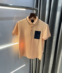 Armani Exchange Peach Pocket Logo Premium Polo T-Shirt