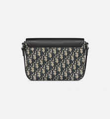Christian Dior Small Saddle Messenger Unisex Bag With Flap D8890 Blaco