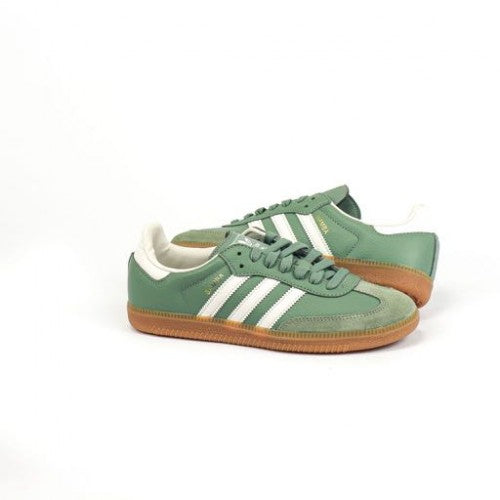 Adidas Samba Og Silver Green with box