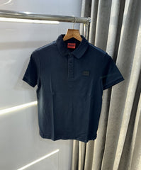 Hugo Boss Navy Blue Patch Logo Premium Polo T-Shirt