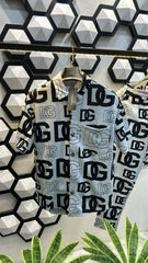 D G DOLCE GABBANA LOGO MONOGRAM PRINT PREMIUM SHIRT COMBO