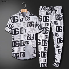 D G DOLCE GABBANA LOGO MONOGRAM PRINT PREMIUM SHIRT COMBO